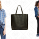Courier Shirt, $40 | The Transport Tote, $124 | Downtime Wide-Leg Pants, $40